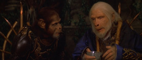 - Although scientists tell me... these humans carry terrible diseases.
- How would we know? The army burns the bodies before they're examined. Father?
- At times, perhaps, the senate feels that the army has been... a tad extreme.
- Extremism in defense of apes is no vice, senator! Your ideas threaten our prosperity! The human problem can't be solved with money!