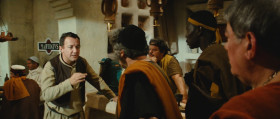 Caesar's the big bad wolf cuz the Romans are lambs! Caesar's a lion cuz the Romans are deers!