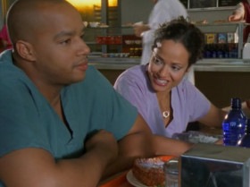 - Half of what rappers say doesn't make any sense. Like that Snoop Dogg- Dr. Dre song? What does «still hittin' them corners and those ho-hos girl» mean?
- Many disadvantaged African-Americans have limited nutritional choices, therefore they must subsist on Ho-Ho snack cakes. It's a black thing, bro.
- Actually, Turk, it's «still hittin' them corners and them 'lo- los' girls».
- Lo-los, not ho-hos. See, Turk, in the'hood, a lo- lo is a lowrider, or a car with an adjusted suspension that allows it to bounce up and down. And Dre and Snoop enjoy driving around together in their lowriders around the corners, or lizzle- rizzles. I'm representin' for them gangtas all across the world! Still hittin' them corners and them lo- los girls! Still taking my time to perfect the beat, and I still got love for the street!
- Turk! You just got schooled on rap by the two whitest chicks in America!
- None of you can prove it!
- I got it on tape.