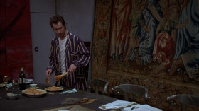 - Do you ever get sick of it?
- What, spaghetti?
- No, the whole thing. Painting.
- That's one of the few things that makes me happy.
- Spaghetti?
- No, painting.