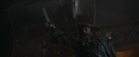 - Gentlemen. I be placed in a bewilderment. There I were... resting, and upon a sudden, I hear an ungodly row on deck. Sailors abandon their posts without orders, without leave. Men before the mast... taking the ship for themselves. What be that, first mate?
- Mutiny, captain.
- Again?
- Mutiny!
- Aye. Mutiny. And what fate befalls mutineers? Now, we know the answer to that, do we not? Mutineers hang!