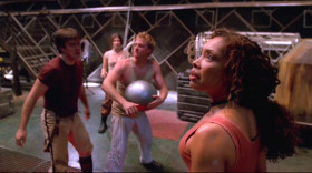 - Proximity alert. We must be coming up on something.
- Oh, my God. What can it be? We're all doomed! Who's flying this thing? Oh, right. That would be me. Uh, back to work.
