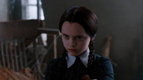 - Pugsley, sit in the chair.
- Why?
- So we can play a game.
- What game?
- [strapping him in] It's called, "Is There a God?"