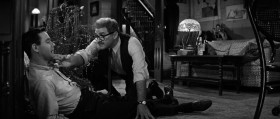- Well, I don't wanna gloat, but just between us, you had it coming to you. You're gonna have a shiner tomorrow. Let me get my bag.
- Don't bother, Doc. It doesn't hurt a bit.
