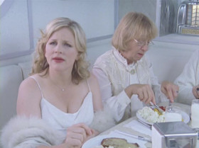 - Heaven's a diner?
- Get anything you want, dear.
- Ooh! Maybe I'll have some flapjacks!
- They don't have those.
- No flapjacks in heaven!?! Are flapjacks evil?