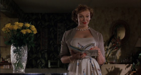 Oh, it's about this woman who's incredibly — well, she's a hostess and she's incredibly confident and she's going to give a party. And maybe because she's confident, everyone thinks she's fine... but she isn't.