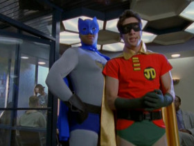 - There's my dynamic duo!
- Holy inferiority complex, Batman! How low is my self-esteem that I'm the sidekick in my own fantasy?