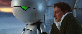 - So, this is how it's all going to end, is it, ey? Me, alone on a dead planet, with a manically depressed robot.
- You think you've got problems. What are you supposed to do, if you are a manically depressed robot?