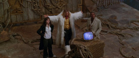 - O' great Deep Thought! We have travelled long... and far. Have you calculated the ultimate question of life, the universe and everything?
- No. I've been watching TV. I designed another computer to do that.
- Oh, right, I forgot. Is it here?
- No, it's not here. It's another world.
- It's on another world?
- It is another world, stupid. Or at least it was until the Vogons destroyed it to make way for a hyperspace expressway.
- Well... Okay. You sure you don't have the question, or a way to, you know, access it or something? 'Cause I think I've done like a lot to get here.
- Oh, shh, shush! The show's back on.