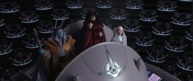 In order to ensure the security and continuing stability, the Republic will be reorganized into the first Galactic Empire! For a safe and secure society!