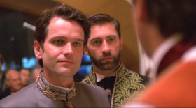 - If you require it... any gentleman here can give you use of a sword.
- Use of a what?