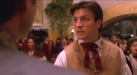 - If you require it... any gentleman here can give you use of a sword.
- Use of a what?