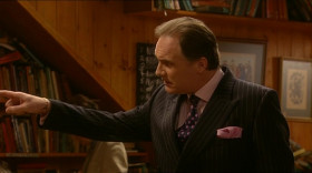 - Those books, how much?
- Hm?
- The leather-bound books.
- The Collected Works of Charles Dickens.
- They're real leather?
- They're real Dickens.
- I have to know because they have to go with a sofa. Everything else in my house is real. I'll give you two hundred.
- Two hundred what?
- Two hundred pounds!
- Are they leather-bound pounds?
- No.
- Sorry, I need leather-bound pounds to go with my wallet. Next!