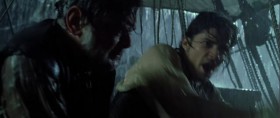- How can we sail to an island that nobody can find - with a compass that doesn't work?
- Aye, the compass doesn't point north. But we're not trying to find north, are we?
