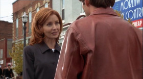 - Valerie McCabe, Yale '91. I've got a special rate for visitors, and I know I can win your case.
- You don't even know my case.
- The Madison case? Nuisance suit. Happens to visitors all the time. Fact is J.J. Madison doesn't even have a cat. He's allergic. I could have it thrown out in no time.
-  Wait, he never had a cat? So, why's he going to sue somebody for it?
-  Because he can. Every adult citizen of Morlaw is a lawyer, so everybody sues everybody else. It doesn't matter if there's a cause. It's how we ensure that everyone makes a living off their profession.
- Yeah, but that's insane.