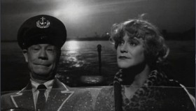 - We can't get married at all.
- Why not?
- Well, in the first place, I'm not a natural blonde.
- Doesn't matter.
- I smoke. I smoke all the time.
- I don't care.
- Well, I have a terrible past. For three years now, I've been living with a saxophone player.
- I forgive you.
- I can never have children.
- We can adopt some.
- But you don't understand, Osgood. Uh, I'm a man.
- Well, nobody's perfect.